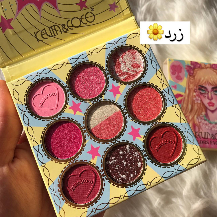 پالت سایه چشم ۹ رنگ Kevin & Coco